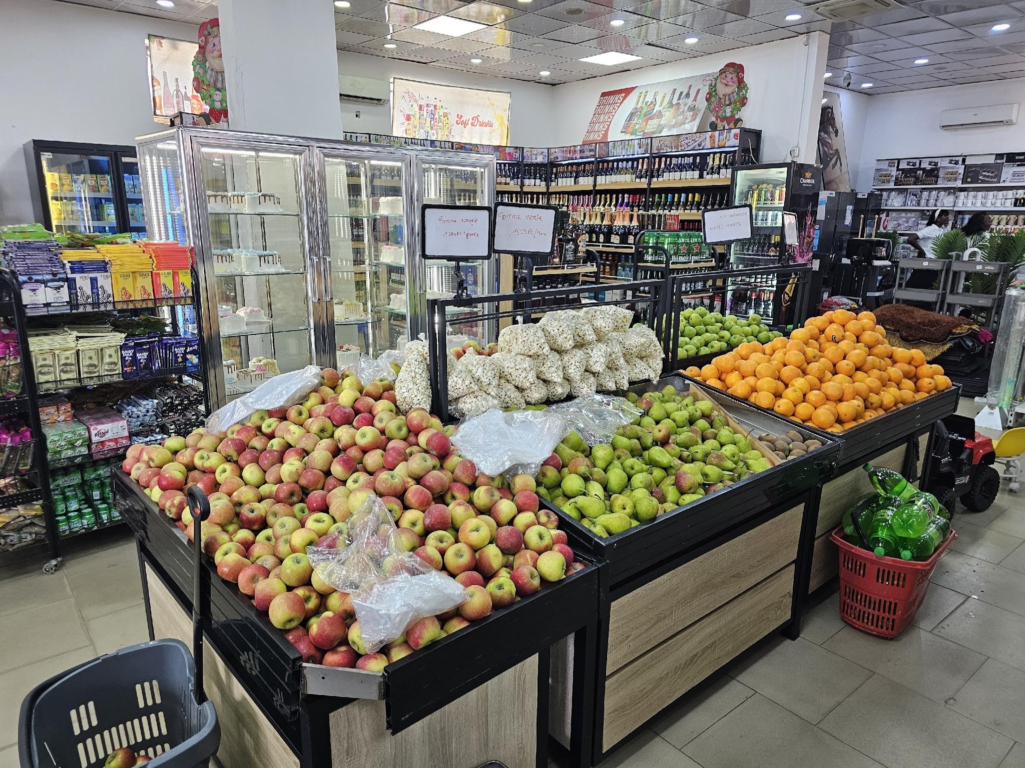 Supermarket with refrigerated stock in Bunia