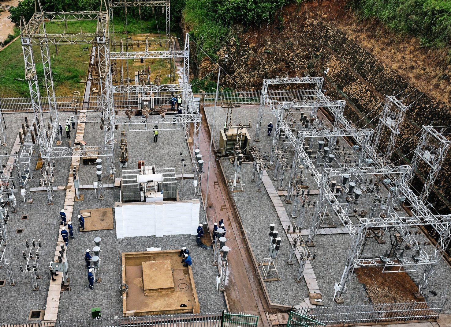 Switchyard after restoration
