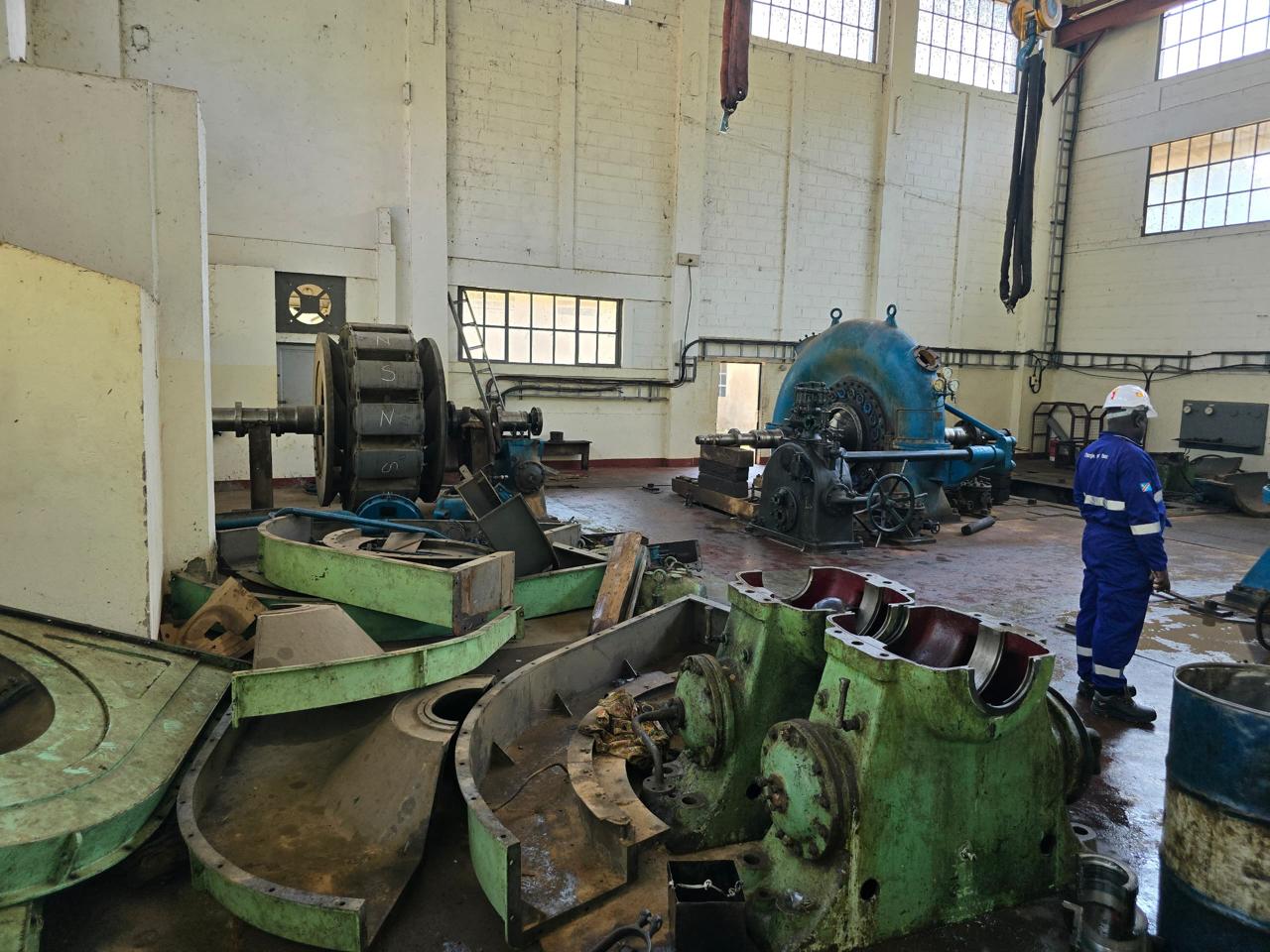 Turbine hall before restoration